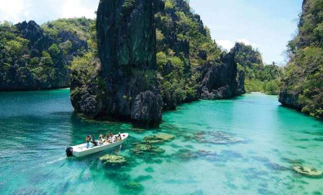 Exquisite sights of El Nido's 'Big Lagoon'.