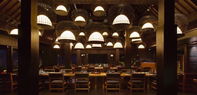 The dining room Bulgari Hotel Bali