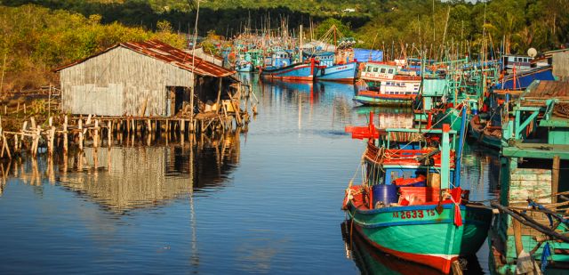 Fishing boats in Phu Quoc, Vietnam