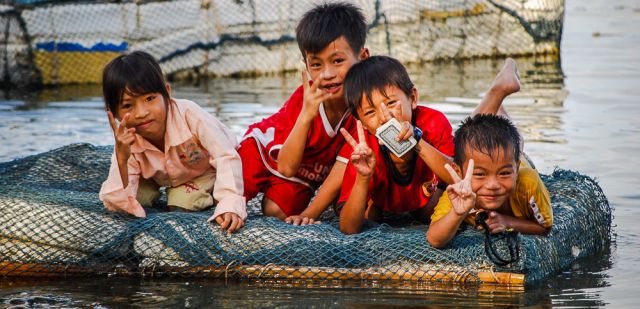 Local Vietnamese children