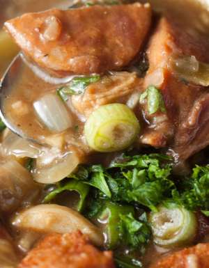 The New Orleans specialty, gumbo.