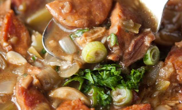The New Orleans specialty, gumbo.