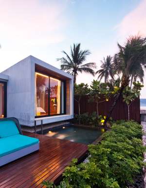 Tropical surrounds at Casa de la Flora villas, Thailand.