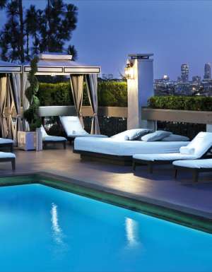 Under the LA stars, the Chamberlain hotel in West Hollywood.