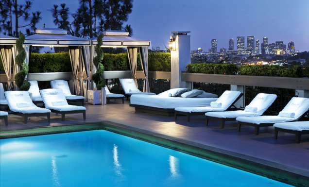 Under the LA stars, the Chamberlain hotel in West Hollywood.