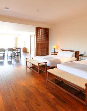 Clean lines, minimalist design and functional spaces define the decor at Hotel Claska, Tokyo.