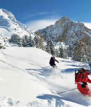 Hitting the Italian slopes in a ski-in, ski-out resort