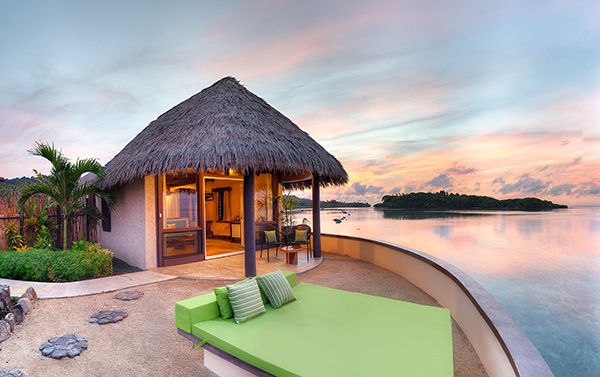 Relax in your bure at Koro Sun Resort. 