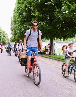 Cycling around the 2000-acres at Palace of Versailles.