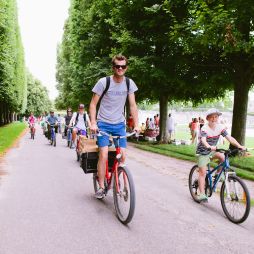 Cycling around the 2000-acres at Palace of Versailles.