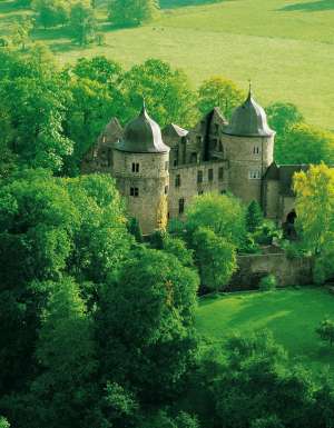 The 'Sleeping Beauty' castle, (Deutsche Märchenstraße) in Hofgeismar on the Germany Fairytale Route.