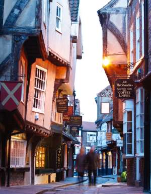 The Shambles in York, England.