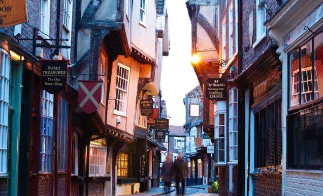 The Shambles in York, England.