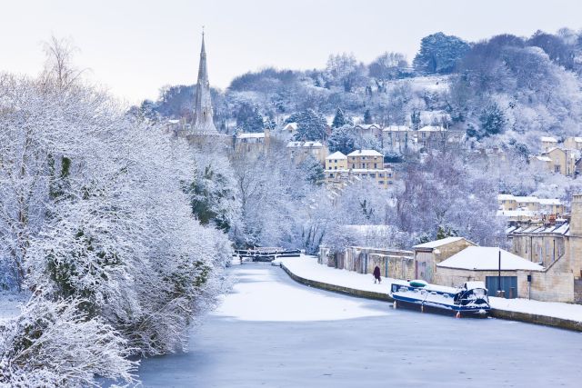 England's Bath in winter