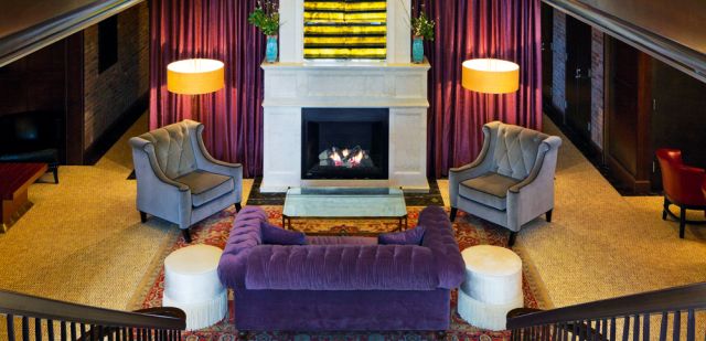 Inside the opulent lobby of New York's Jade Hotel