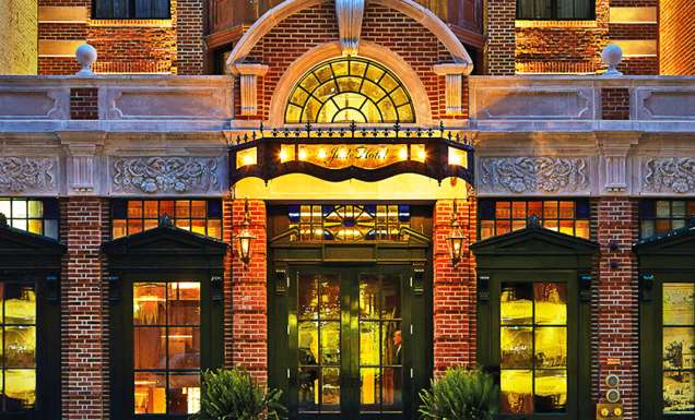 Exterior of The Jade Hotel, New York.