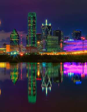 Dallas city skyline, Texas.