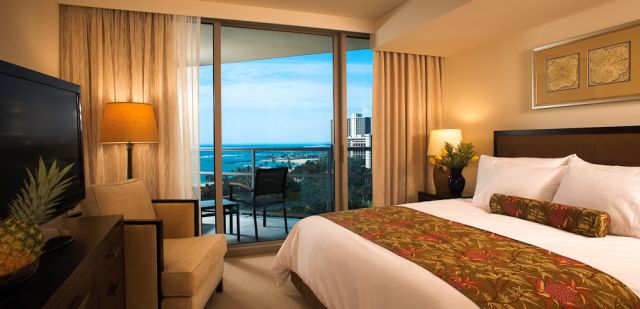 Five-star luxury inside a one-bedroom ocean view suite at Trump International Hotel Waikiki