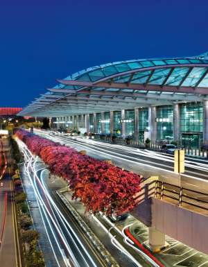 Busy terminal 2 at Singapore's Changi International Airport.