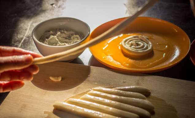 Learn to make REAL dumplings at The Hutong Kitchen, China.