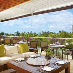 WAI'OLU ocean view lounge at Trump International Hotel Waikiki.