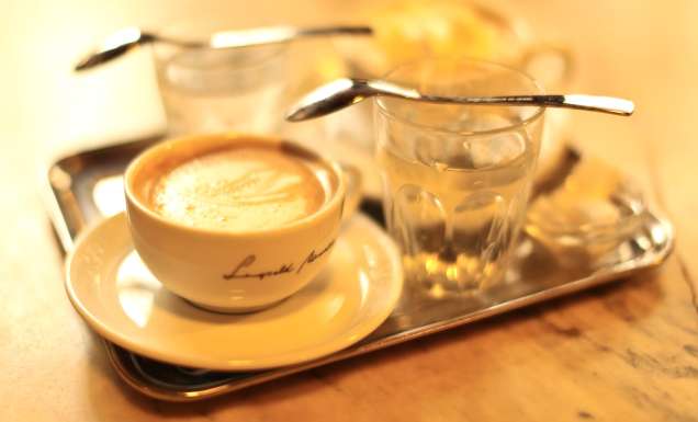A fresh brew at Cafe Hawelka, Vienna.