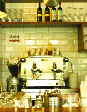 One of Vienna's many modern coffee houses.