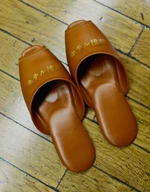 There are still thoughtful touches at Asakusa Hotel and Capsule, like guest slippers.