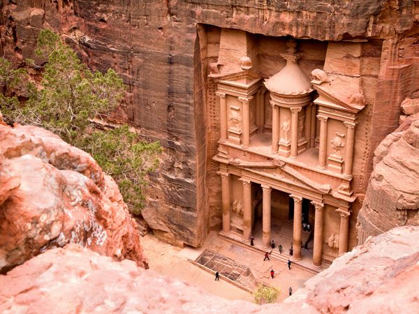 Petra storm in jordan