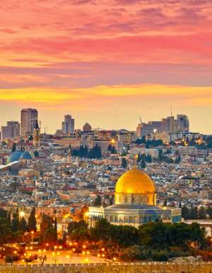 Jerusalem's Old City skyline, Israel.