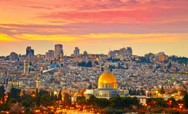 Jerusalem's Old City skyline, Israel.