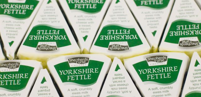 Yorkshire Fettle - a soft crumbly ewes milk cheese with a sweet, piquant taste