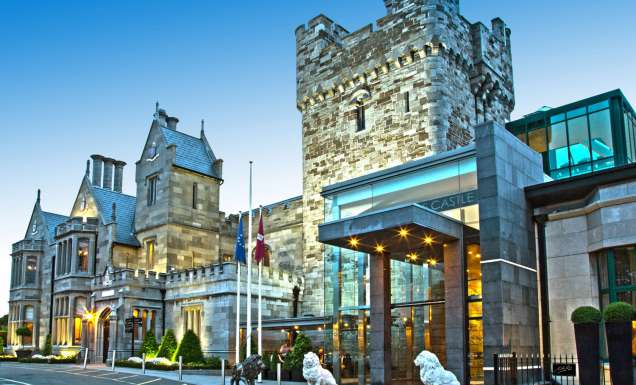 Clontarf Castle Hotel combines an 800-year-old facade with contemporary design.