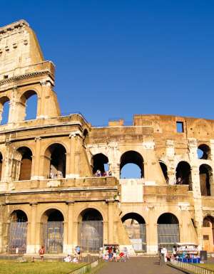 The home of Roman gladiators, The Colosseum.