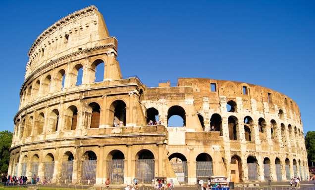 The home of Roman gladiators, The Colosseum.