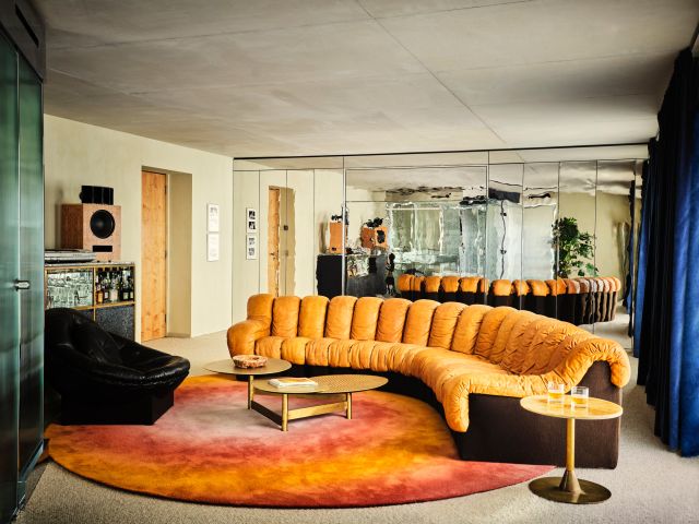 a retro chic interior at Bus Palladium, Paris
