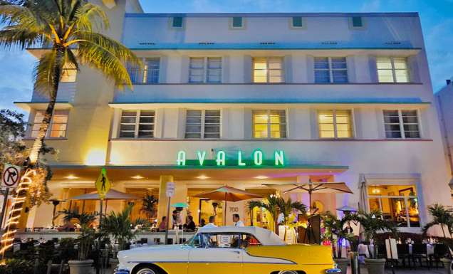 Avalon Hotel in Beverly Hills, USA.