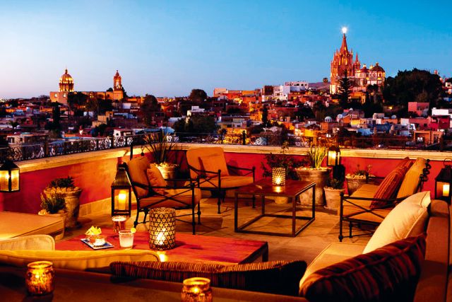 Luna Rooftop Tapas Bar in San Miguel de Allende, Mexico