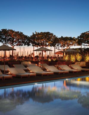 The Sunrise Pool is a fabulous space for families to splash about at The Modern Honolulu.