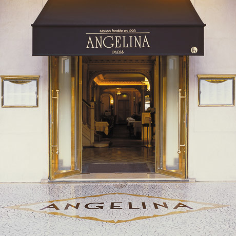 Angelina tea room on Rue de Rivoli, Paris.