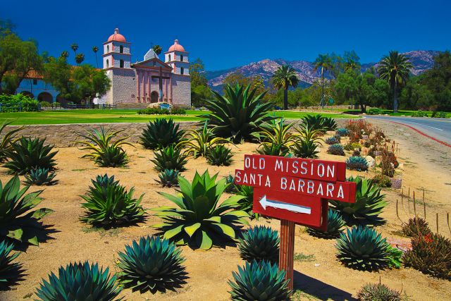 Santa Barbara Mission, California.