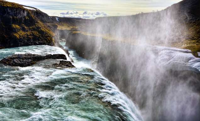 Gullfoss Waterfall, Iceland.