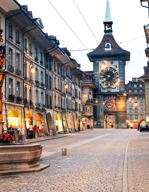 The famous clocktower of Bern, Switzerland.