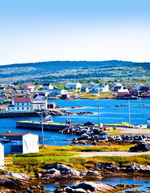 Tilting Harbour on Fogo Island, Canada.