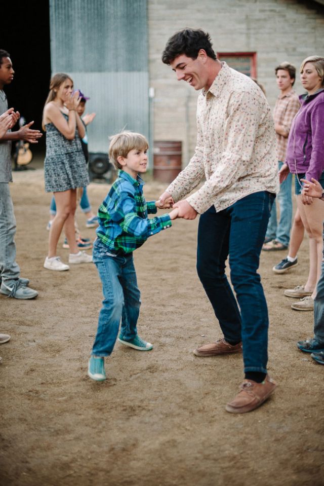 Line dancing is just part of the myriad daily activities at this Californian summer camp.