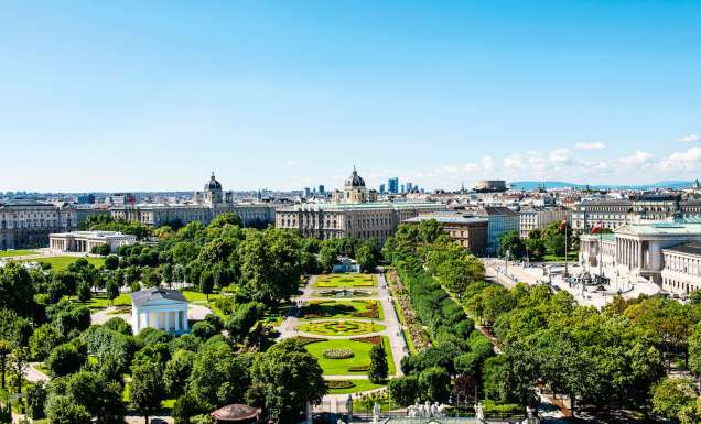 The iconic Ringstrasse in Vienna, Austria.