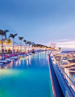 Marina Bay Sands in Singapore was voted as having the best hotel pool in International Traveller's Readers' Choice Awards 2015.