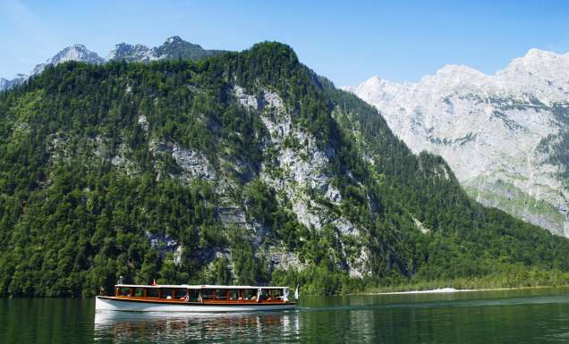 Lake Königssee in Salzburg, Austria.
