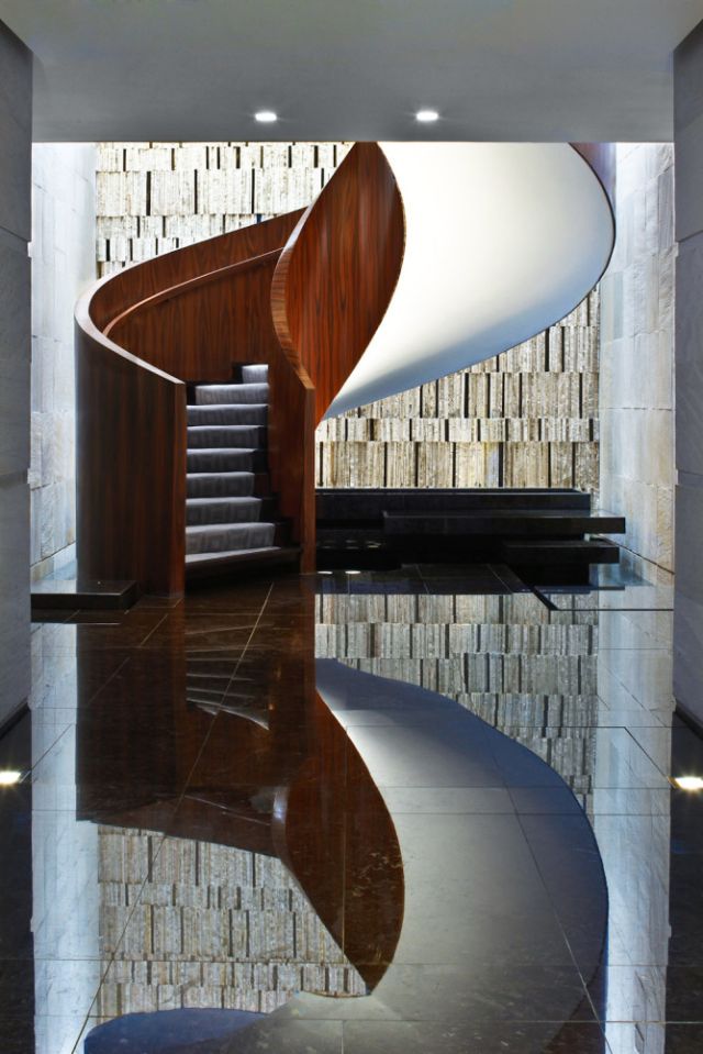 Stunning architecture greets you as soon as you enter the foyer of Las Alcobas, New Mexico.