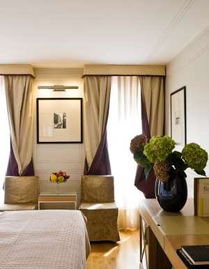 Inside a Superior Room at the Splendid Venice hotel.
